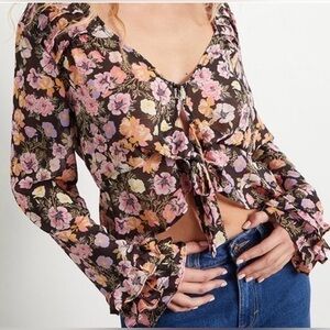 Free People Mayble Floral Blouse